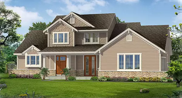 image of country house plan 6987